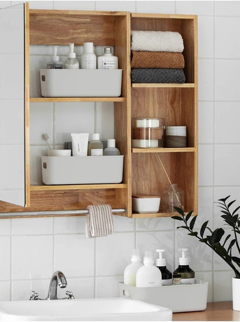 Eworld Storage Bins – Plastic Pantry Organizer Baskets with Cutout Handles, Small Household Cube Containers for Kitchen, Closet & Bathroom Organization (Pack of 6, 8, 10, 12 & 20) - Image 5